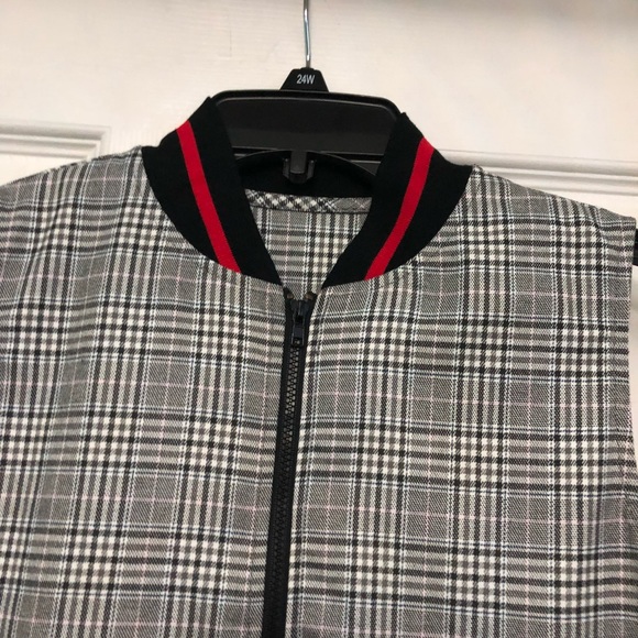 Girls plaid zip front dress - Picture 2 of 3